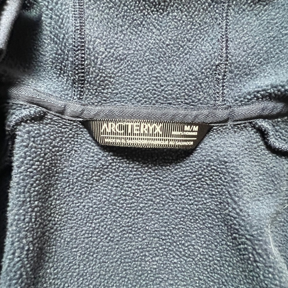 Arcteryx Kyanite AR Hoody Mens Medium Blue Full Zip Fleece Jacket Outdoor Layer - Picture 4 of 8